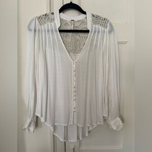 Chic White Button-Down Blouse